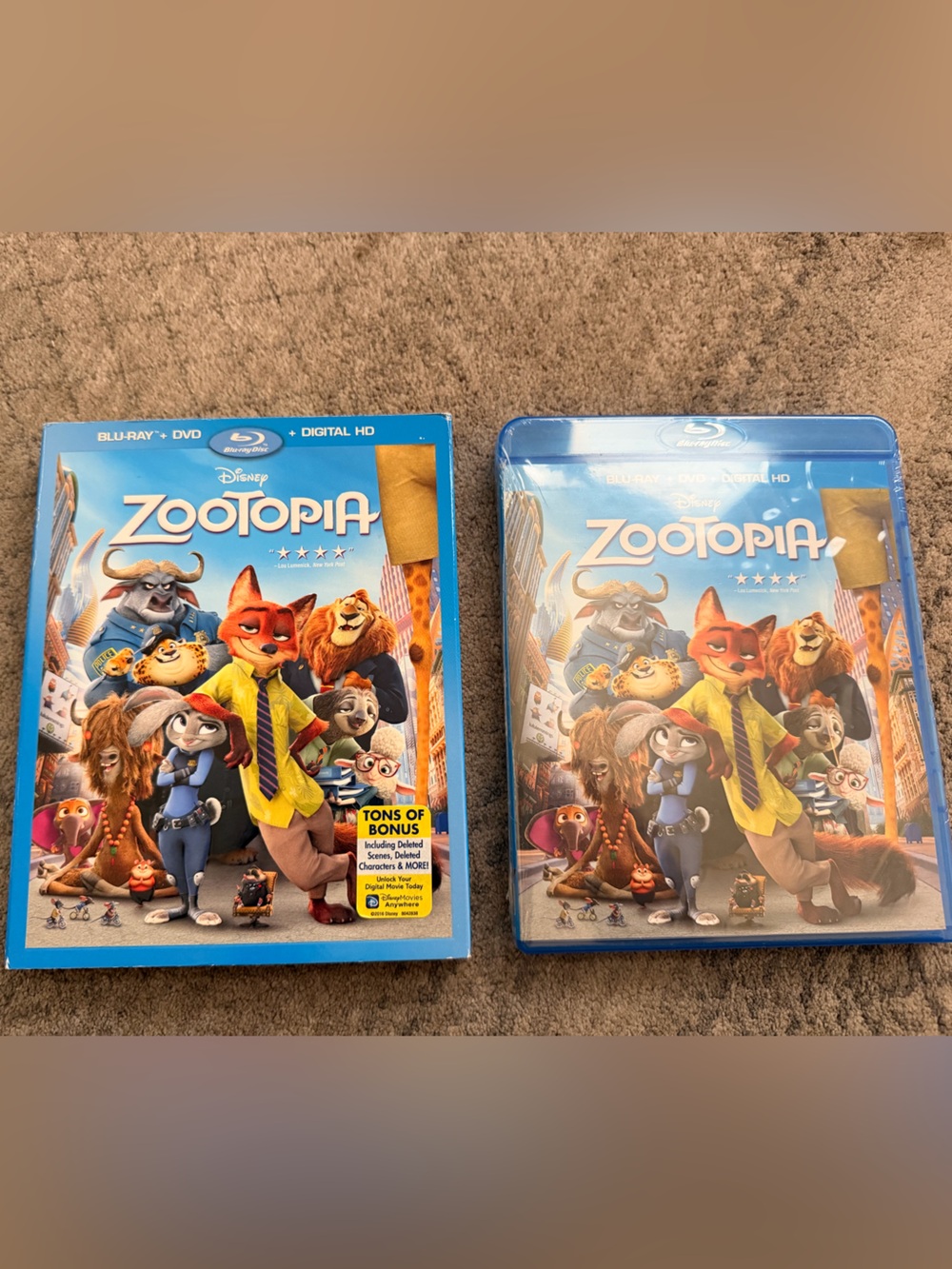 Disney Zootopia Blu-ray + DVD- NEW